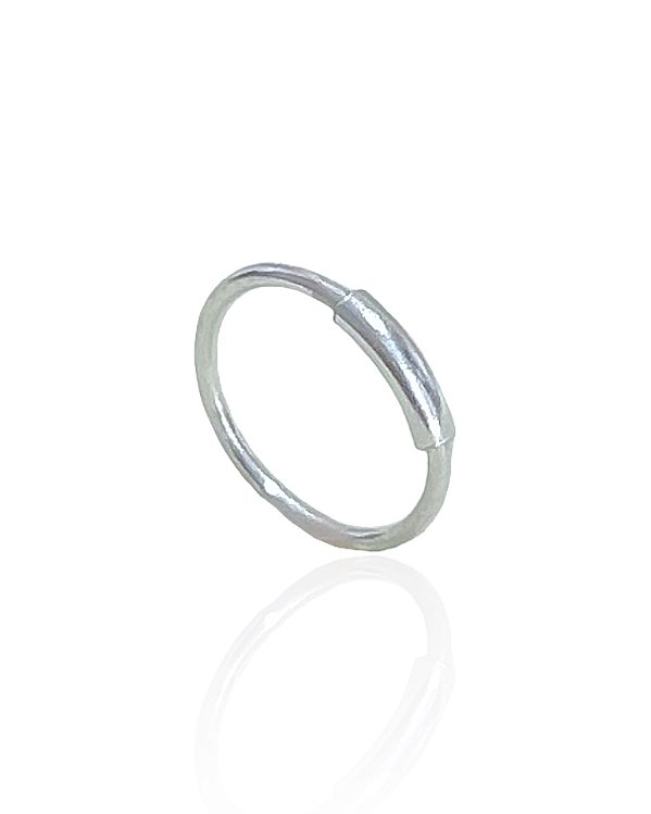 Piercing Argola Liso 9mm UNIDADE - Prata 925
