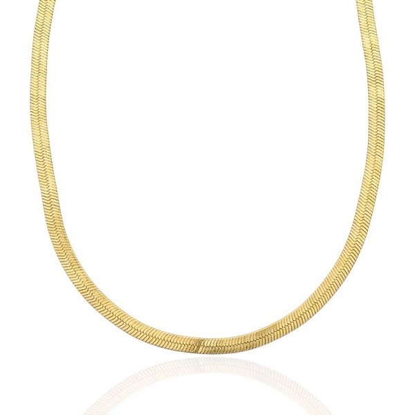 Colar Choker Fita 40cm - Banho de Ouro 18k