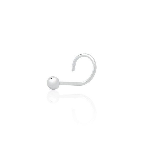 Piercing Nariz Bolinha 2mm UNIDADE - Prata 925