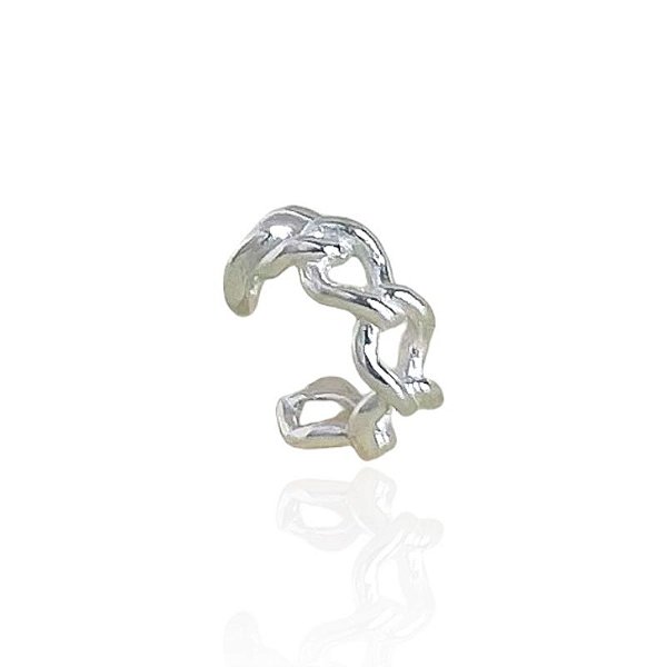 Piercing Fake Elos Vazados - Prata 925