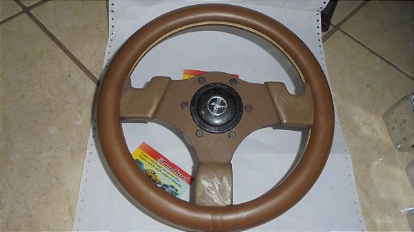 Corcel 71_74 Volante Esportivo Marron 280mm Novo