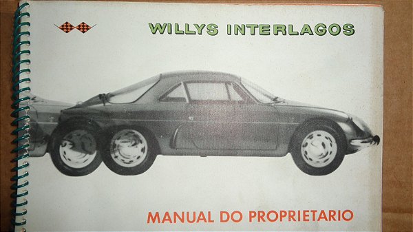 Willys Interlagos - Manual Do Proprietário Original em ótimo estado
