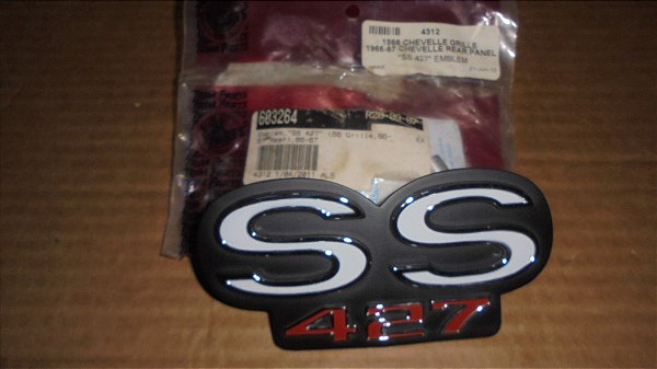 Chevelle SS 427 1966_67 Emblema Do Paralamas Novo Importado