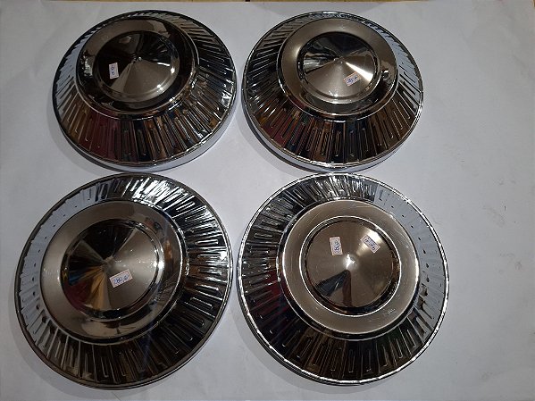 F100 Sapo Bagre - Jogo De Calotas Central tipo Dog Dish inox