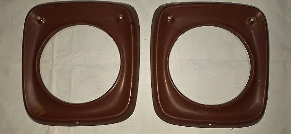 Ford F600 Avarento - Par de aro do farol novo original em metal