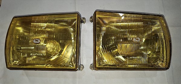 Gol Bx Saveiro 81 82 84 86 - Par Farol Amarelo Cibié Bi-iodo Amarelo