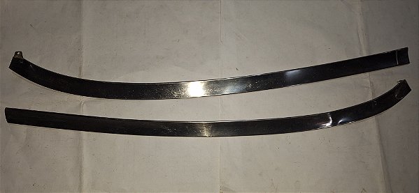 Maverick - Par de friso inferior do parabrisa original inox