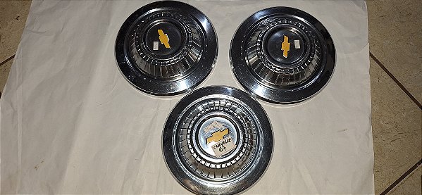 Chevrolet Chevelle 67 - Jogo com 3 Calota Original com detalhe