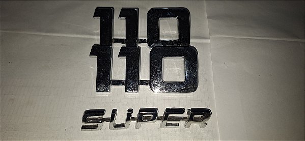 Scania 110 Super Jacaré - Par de Emblema do paralamas original ARPRA