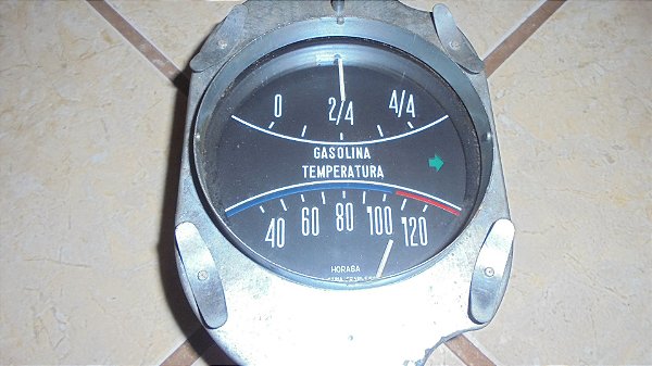 Aero Willys - Marcador De Temperatura E Gasolina Original 6v