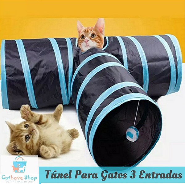 Túnel Para Gatos 3 Entradas