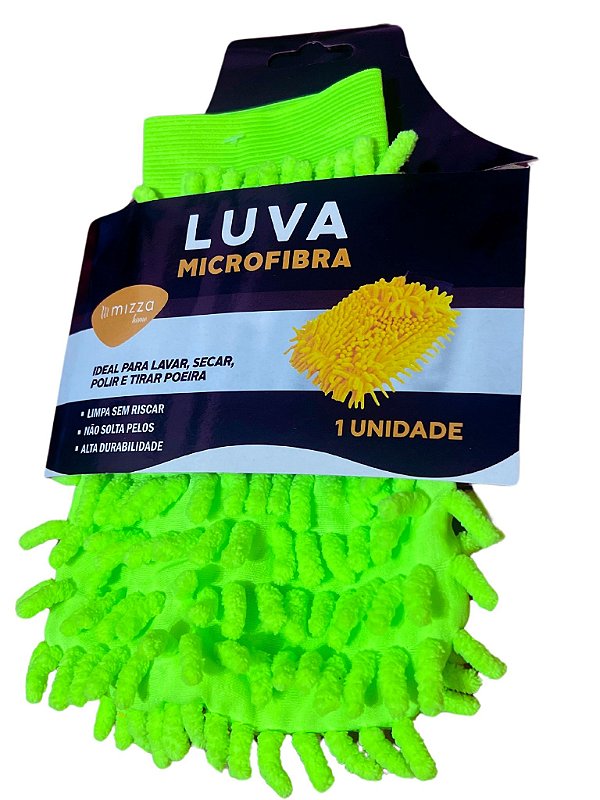 Luva De Microfibra Para Lavar Carros Nao Risca Efeito Brilho