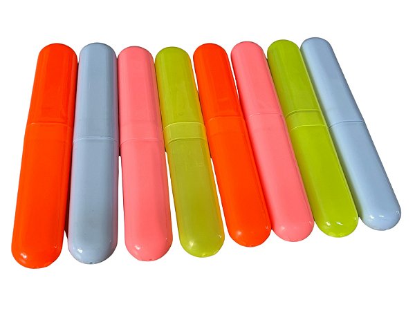 Jogo 10 Porta Escova De Dente Viagem Portátil