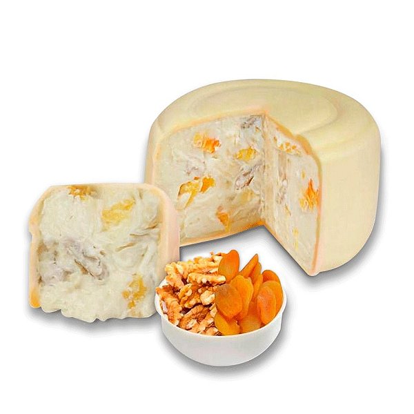 Queijo Trufado com Damasco e Avelã