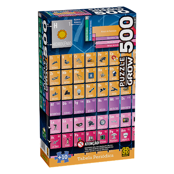 Puzzle 500 pecas Tabela Periodica