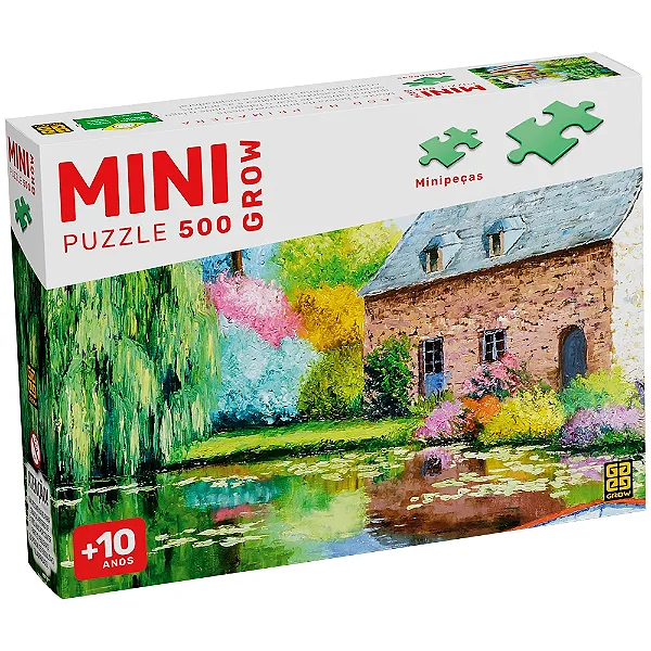 Mini Puzzle 500 pecas Lago na Primavera