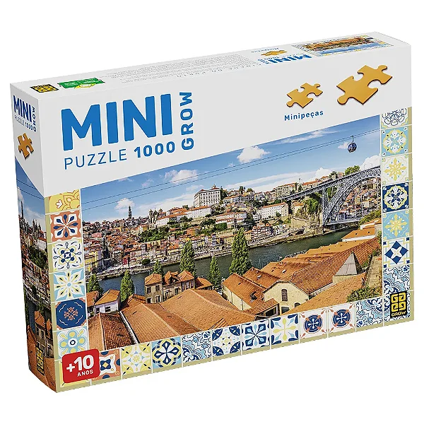 Mini Puzzle 1000 pecas Cidade do Porto