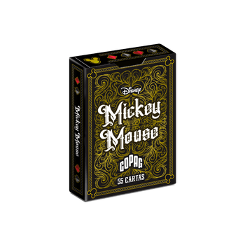 BARALHO MICKEY PRETO E DOURADO