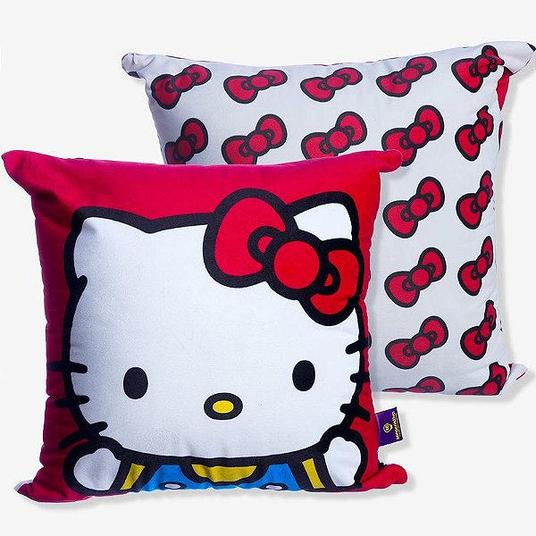 ALMOFADA FIBRA VELUDO 40X40CM HELLO KITTY  Ean :7908623023587