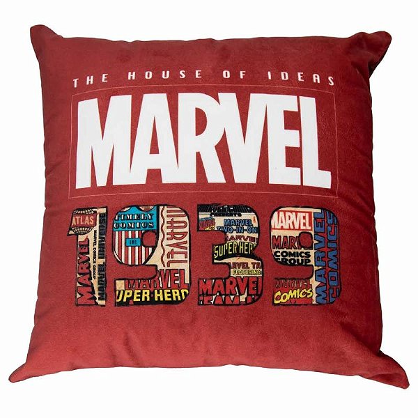 ALMOFADA FIBRA VELUDO 40X40CM MARVEL 1939  Ean :7908011770840
