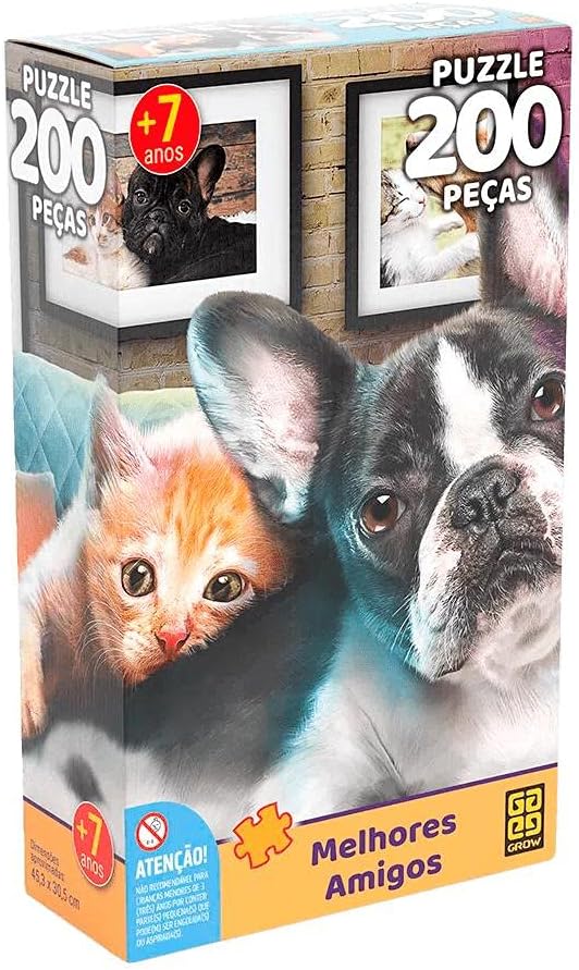 Quebra-cabeca 200 pecas Melhores Amigos