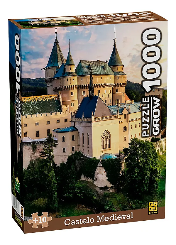 Puzzle 1000 pecas Castelo Medieval
