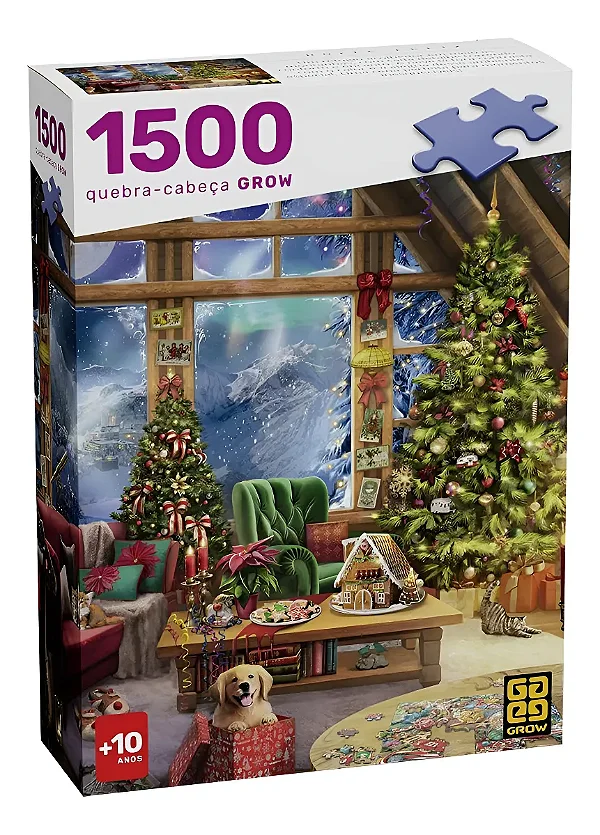 Quebra-cabeca 1500 pecas Noite Feliz