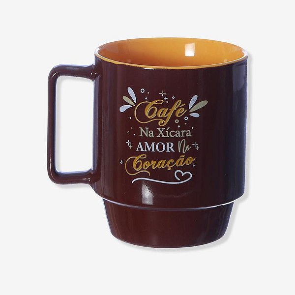 CANECA TINA 400ML CAFE NA XICARA  Ean :7908011797014