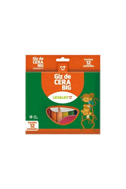 GIZ DE CERA 12 CORES GROSSO