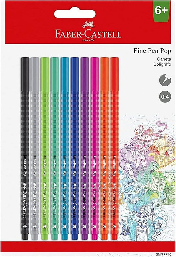 FINE PEN POP - CARTELA 10 UNIDADES