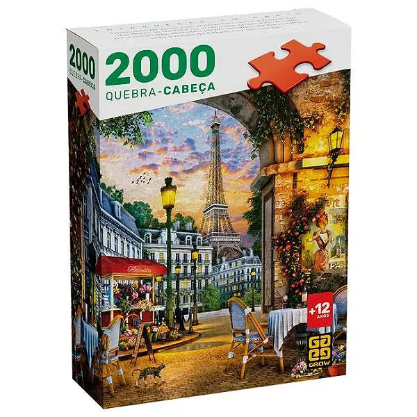 Quebra-cabeca 2000 pecas Entardecer em Paris