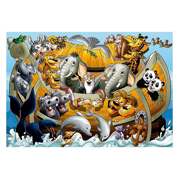 Quebra-cabeca 30 pecas Arca de Noe