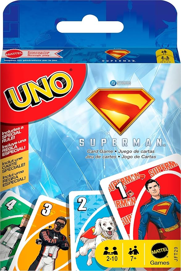 JOGO DE CARTAS UNO SUPERMAN MOVIE JFT29 - MATTEL