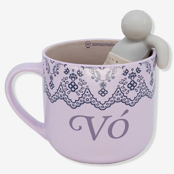CANECA 350ML C/ INFUSOR P/ CHA TOQUE DE VO  Ean :7908623045077