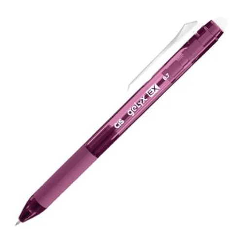 CANETA RETRATIL CIS GELYX - roxo escuro
