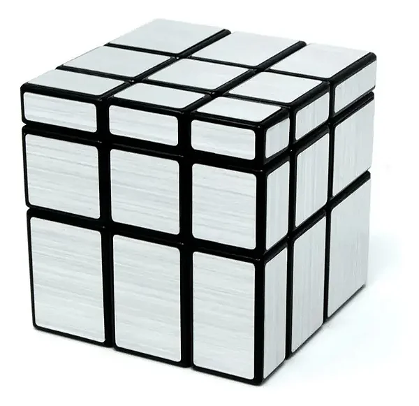 CUBO MÁGICO CUBER PRO BLOCKS PRATEADO