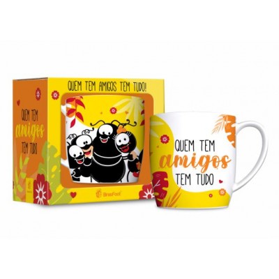 CANECA PORCELANA URBAN 300ML FE1 - SMILINGUIDO QUEM TEM AMIGOS