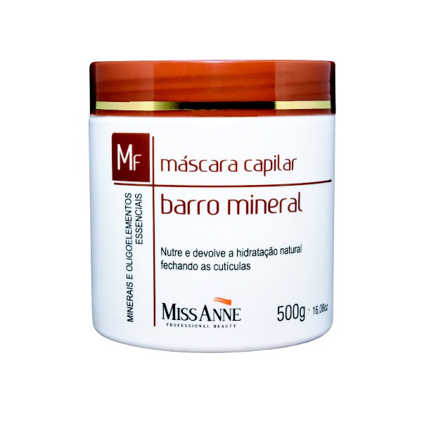 Mascara Capilar Miss Anne 500g Barro Mineral