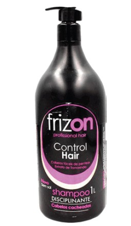 Shampoo Frizon 1 Litro Control Hair Disciplinante. Cabelos Cacheados