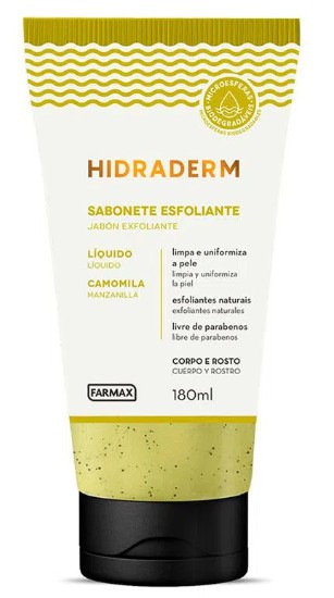 Sabonete líquido Esfoliante Hidraderm 180ml Camomila