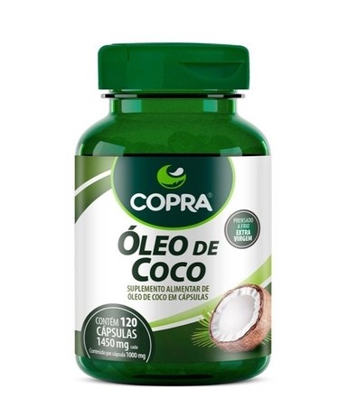 Óleo de Coco Extravirgem Copra C/120 Cápsulas