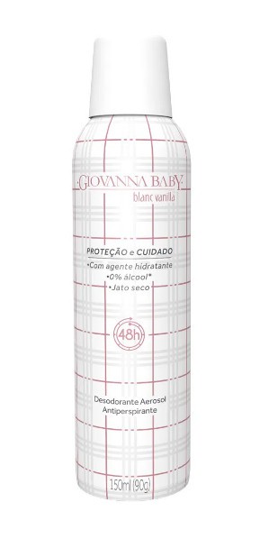 Desodorante Aerosol Giovanna Baby Blanc Vanilla 150ml