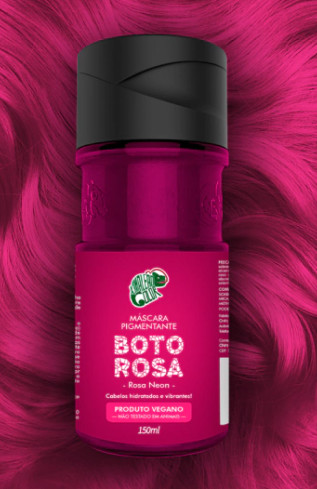 Máscara Pigmentante Kamaleão Color 150ml Boto Rosa Rosa Neon