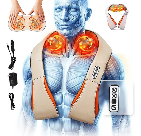 Colete Massageador 3D para Pescoço e Ombro Bivolt