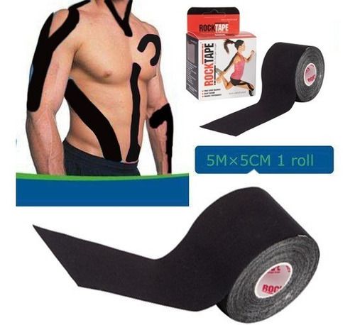 Fita Kinesio Tape Exercícios Bandagem Elástica Adesiva Premium 5 Metros