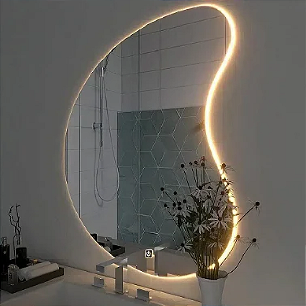 Espelho Orgânico Irregular  com LED e sem LED