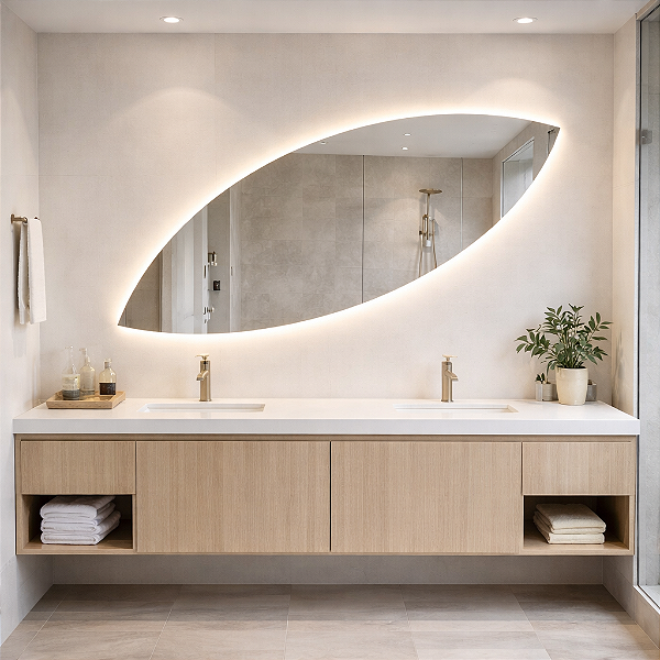 Espelho Orgânico Com Led