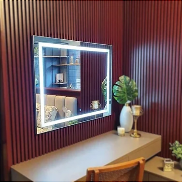 Espelho Com Led e Touch Screen Inteligente e Moderno