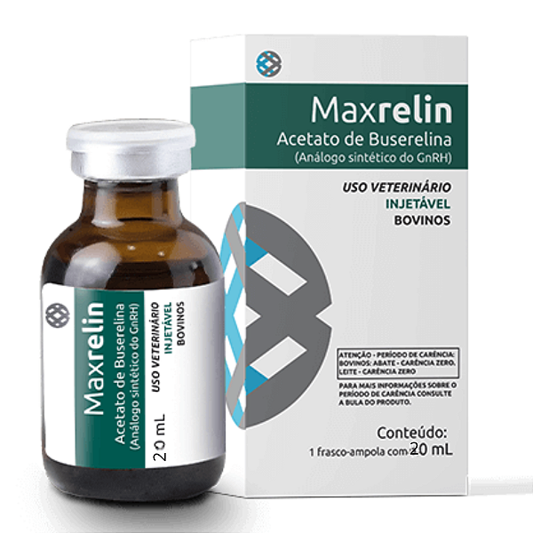 MAXRELIN 20ML Globalgen IATF inseminação vaca novilhas gado