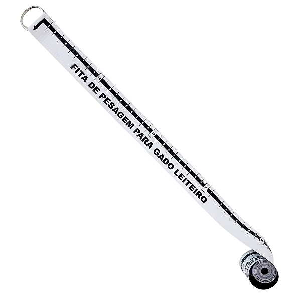 Fita de pesagem para gado leiteiro